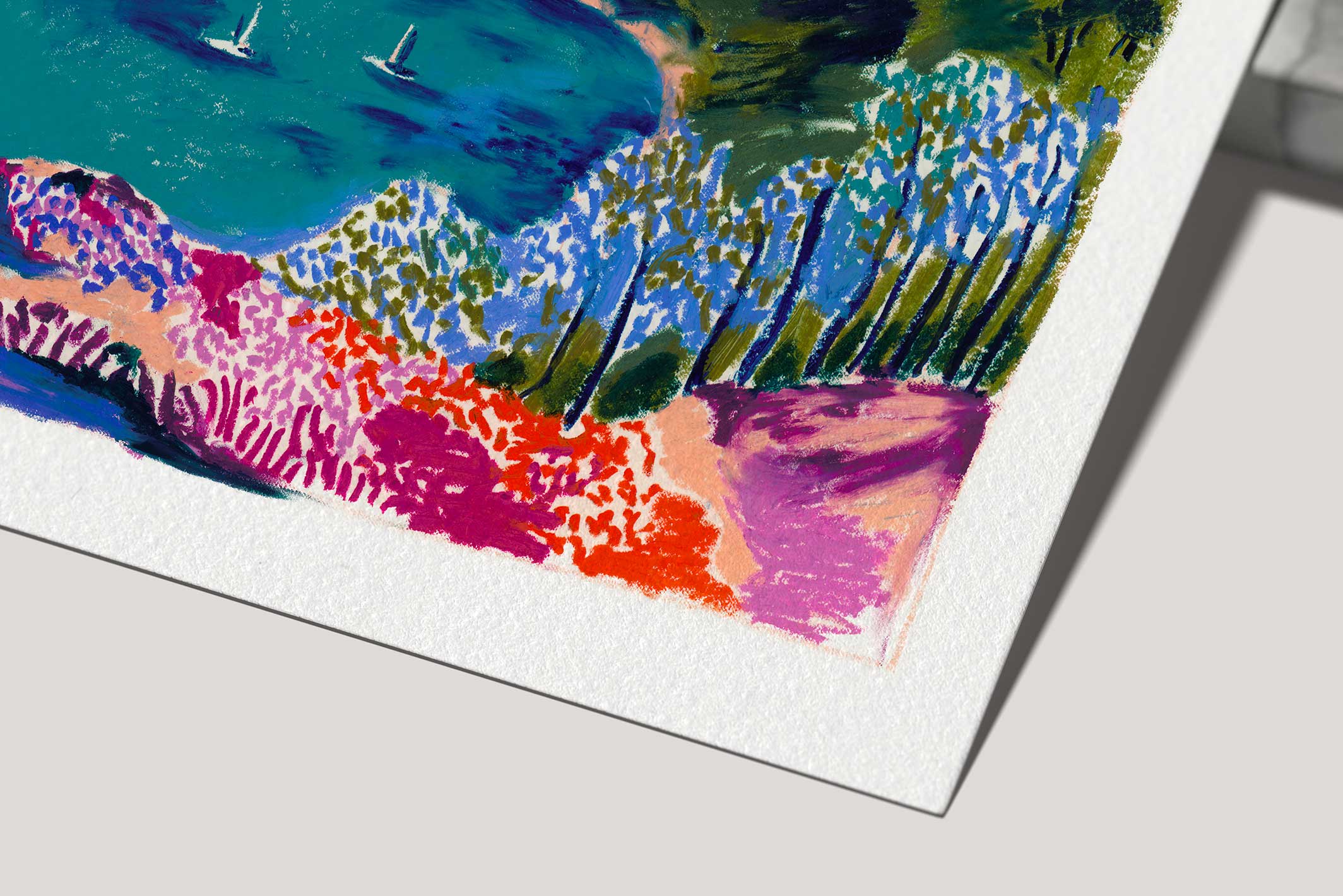 Affiche On dirait le Sud - Maison Bonami x Beya Rebaï - zoom sur le papier Beaux Arts