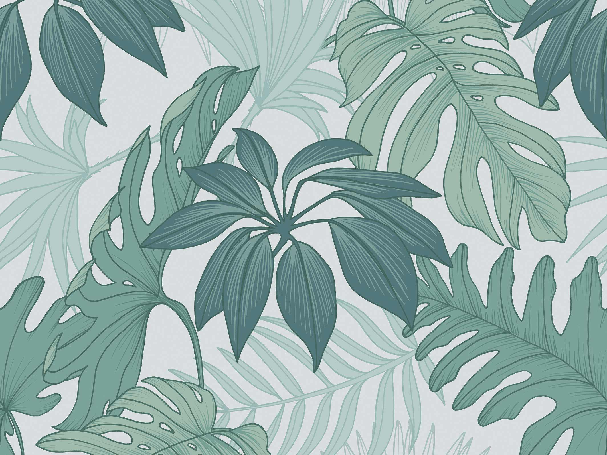 Barnett - Blue & Green - Maison BONAMI - zoom sur le motif