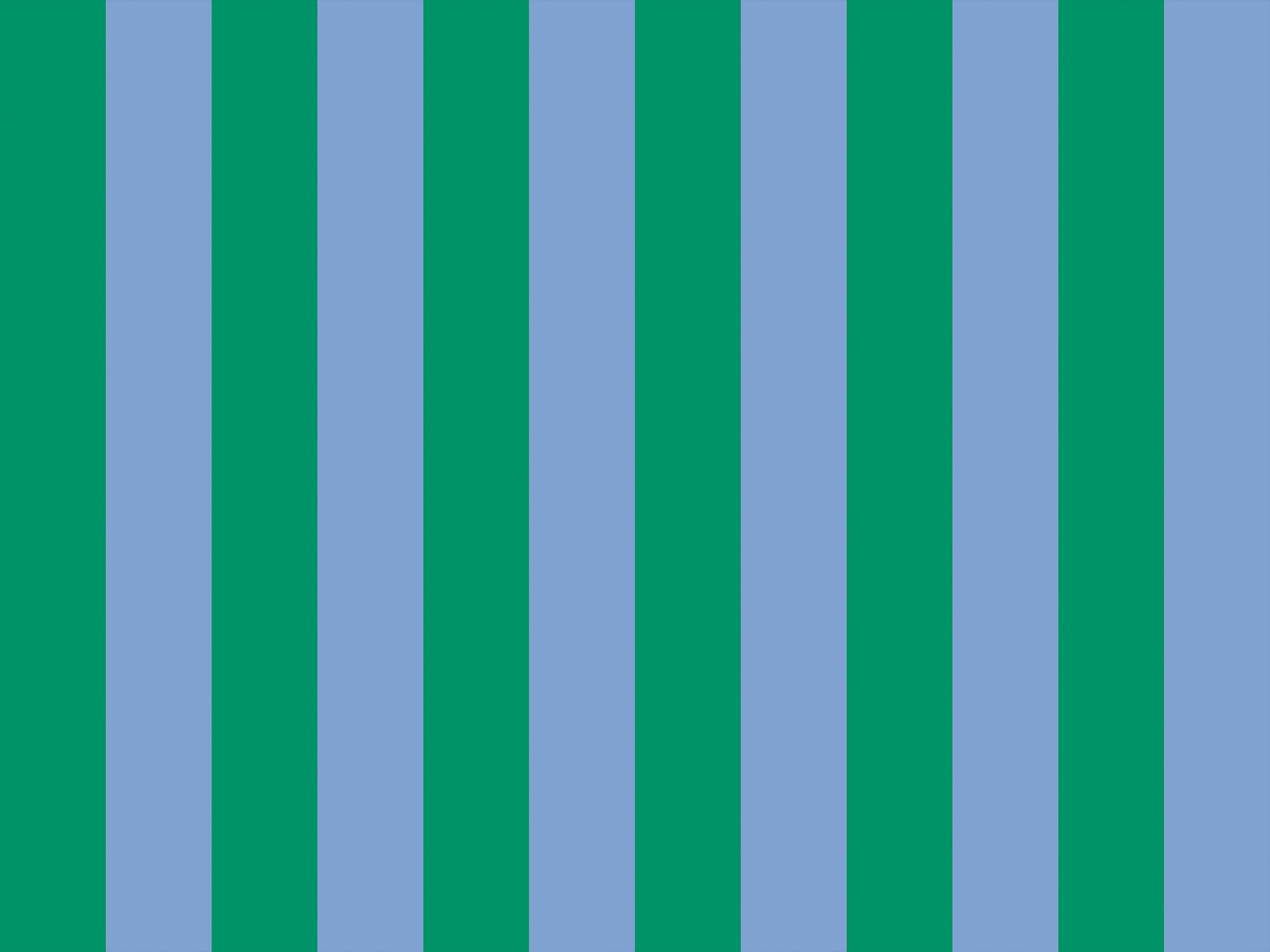 Papier peint graphique - Eliott -  Vert & Bleu jean