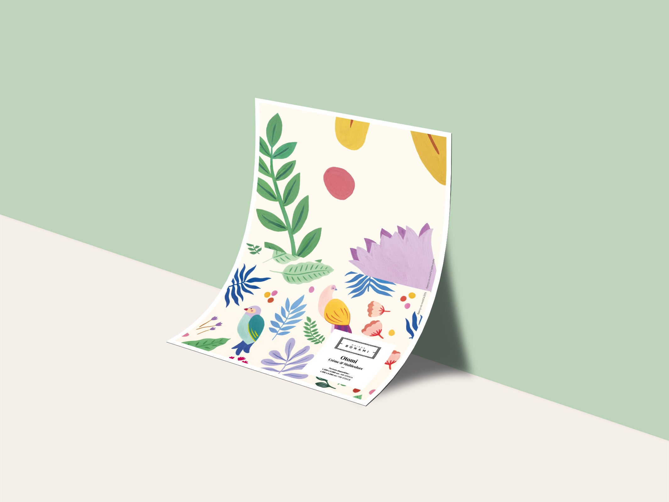 Échantillon papier peint Otomi