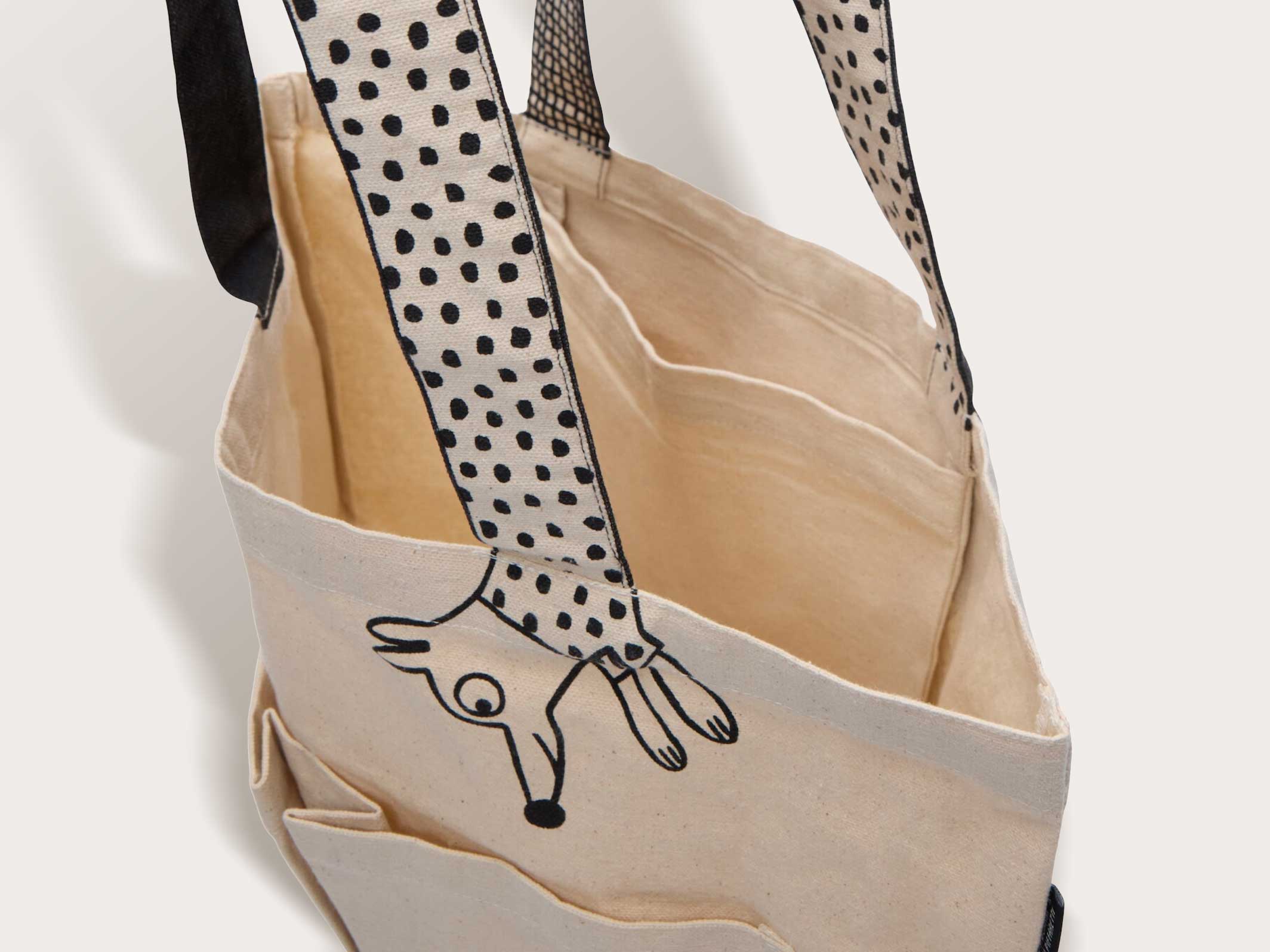 Cabas double poche Woof - intérieur