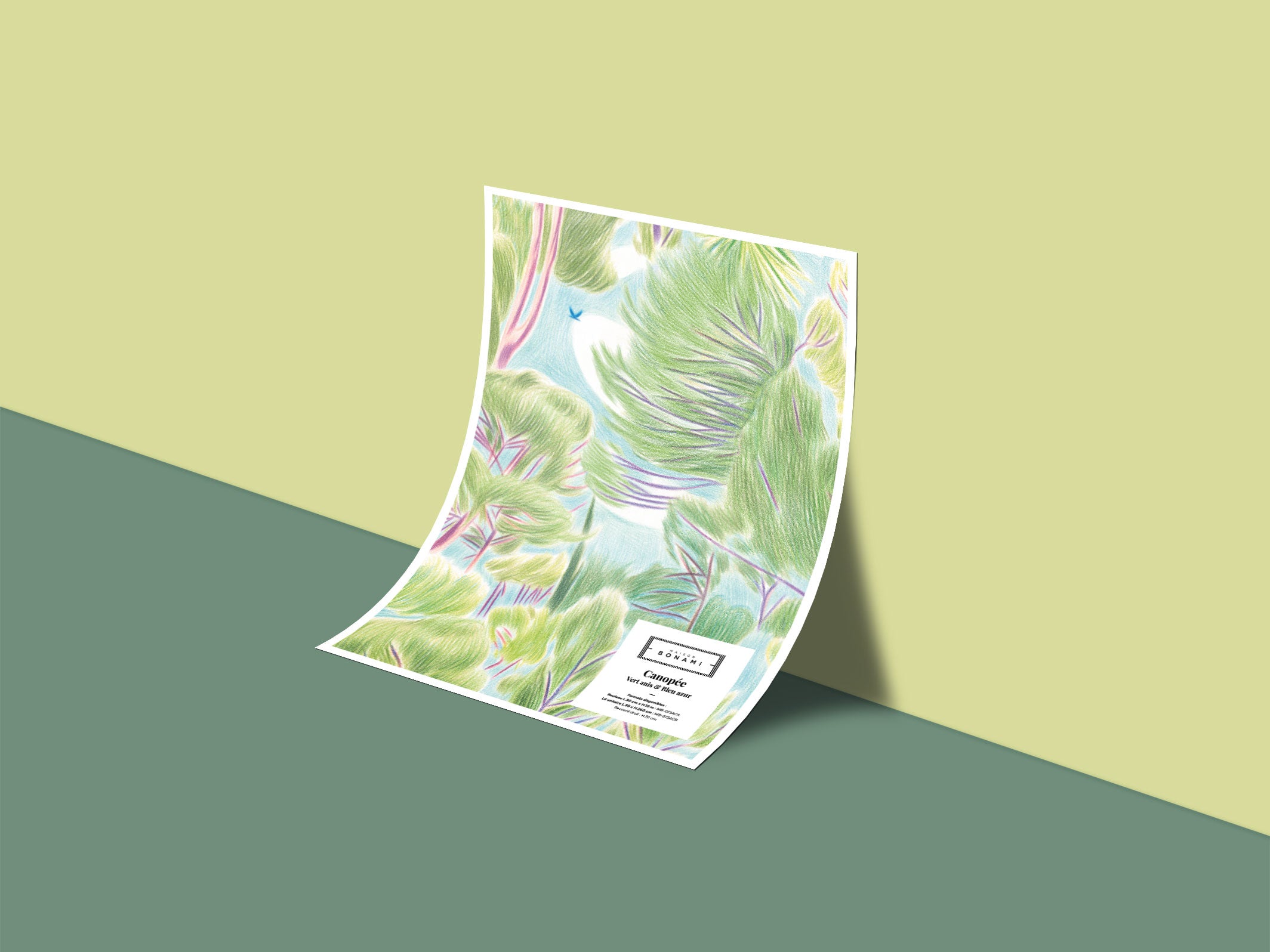 Échantillon papier peint Canopée