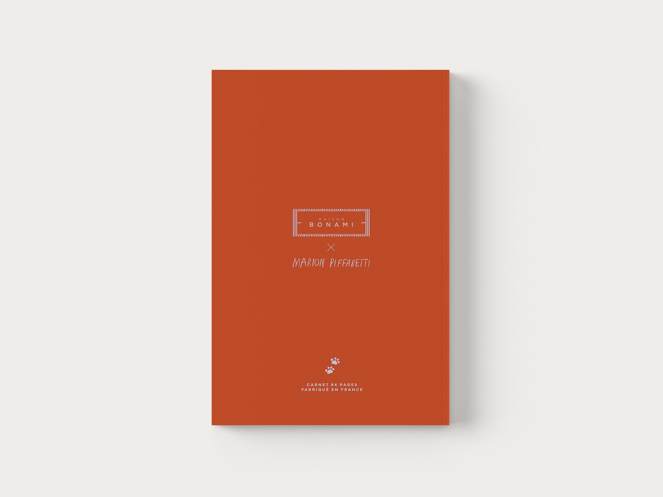 Carnet A5 Woof - Mauve & Terracotta - dos