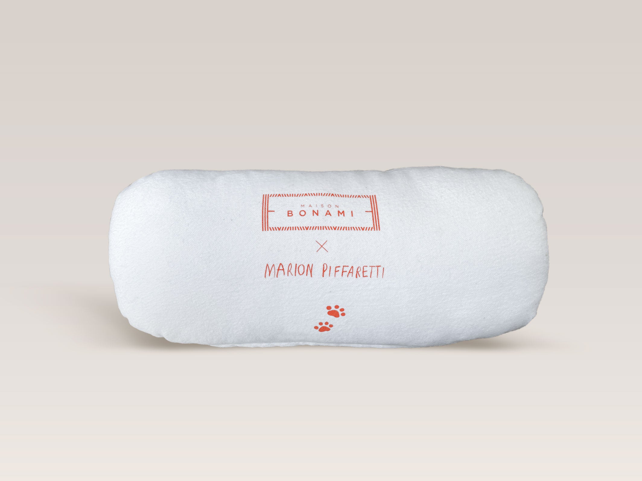 Coussin oval hotdog Woof - dos