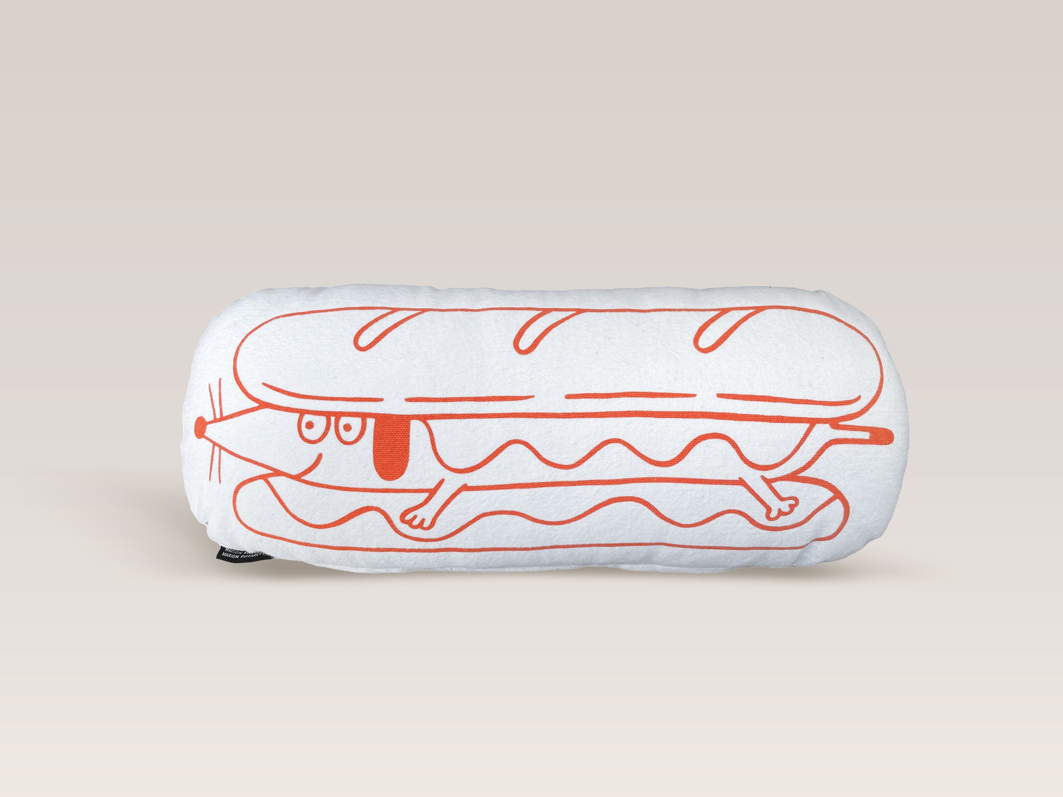 Coussin oval hotdog Woof