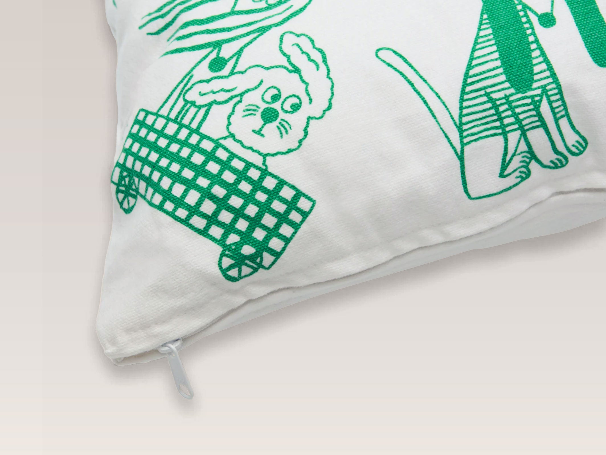 Coussin enfants motif chien - zoom