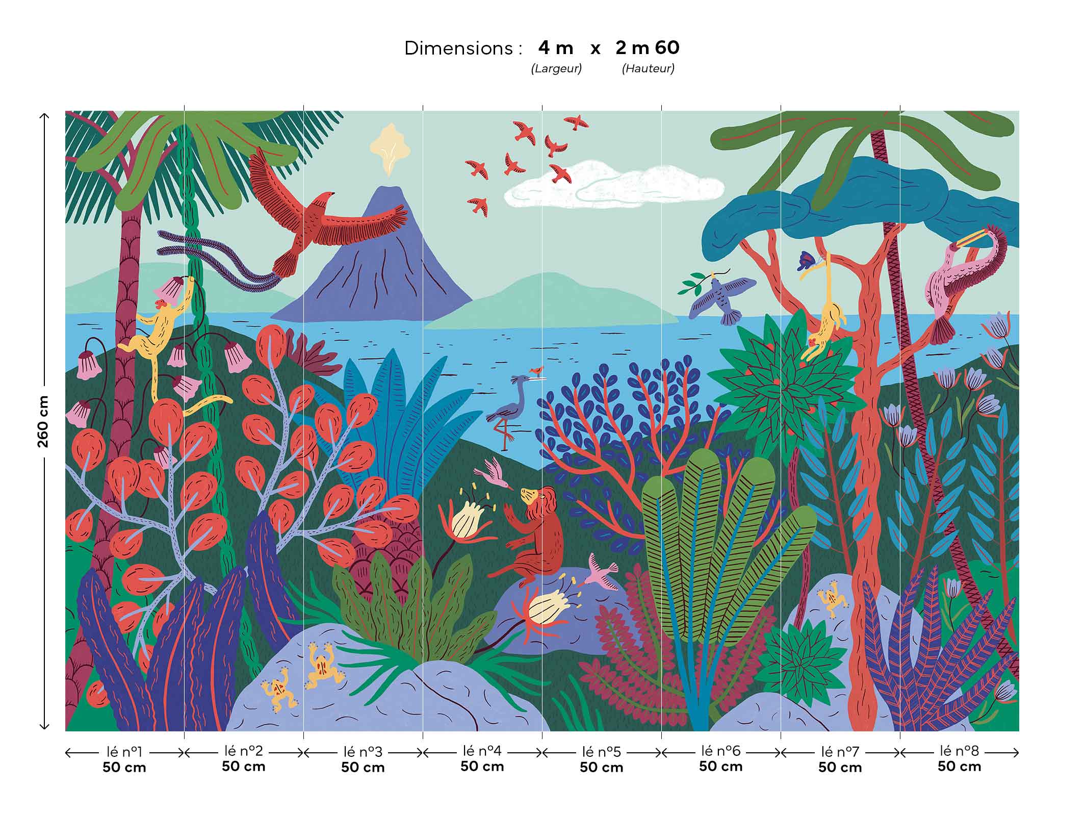 Papier peint Maravilhas - Multicolore en 4m