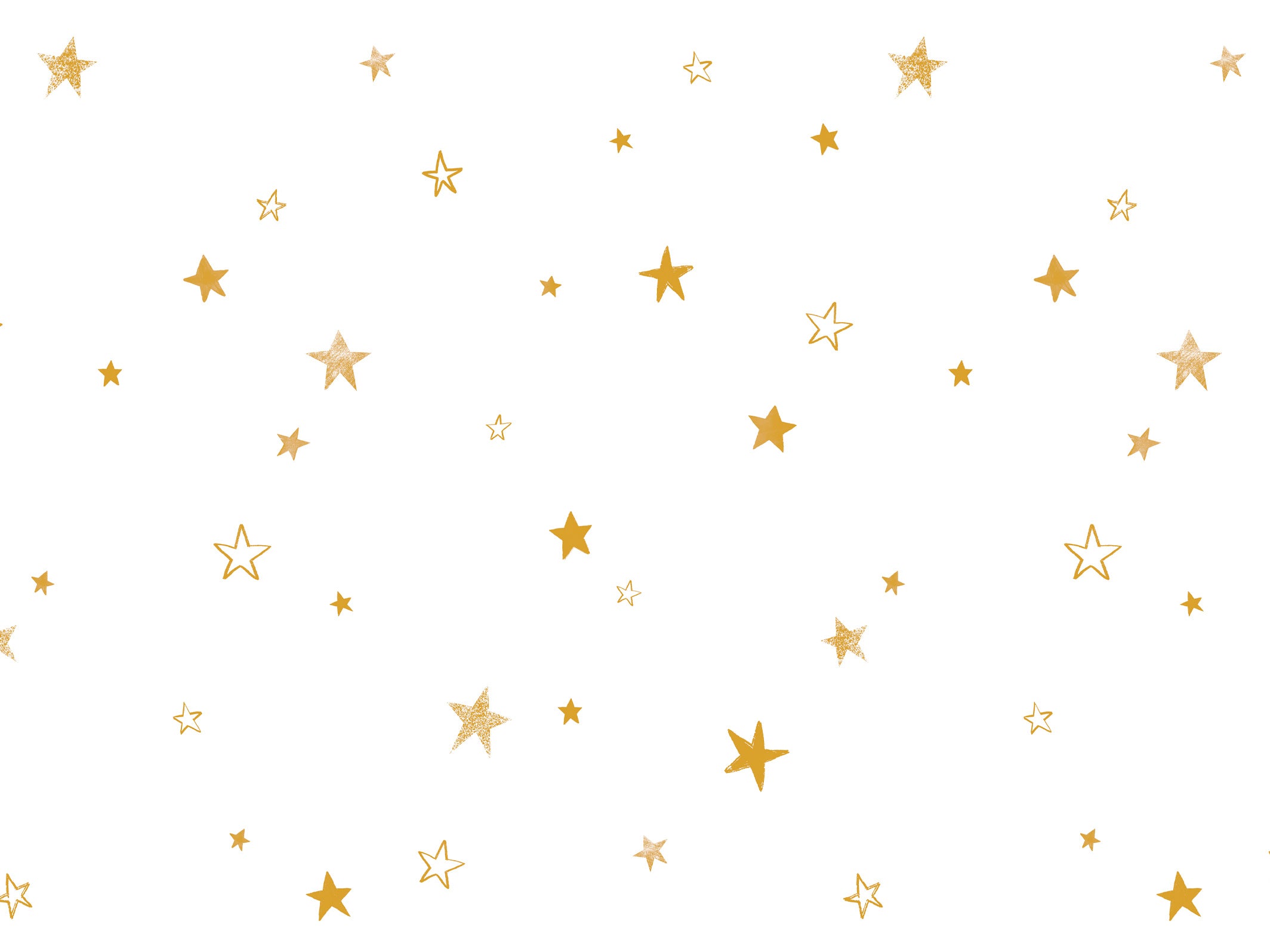 Little stars - White & Gold - Maison BONAMI - zoom sur le motif