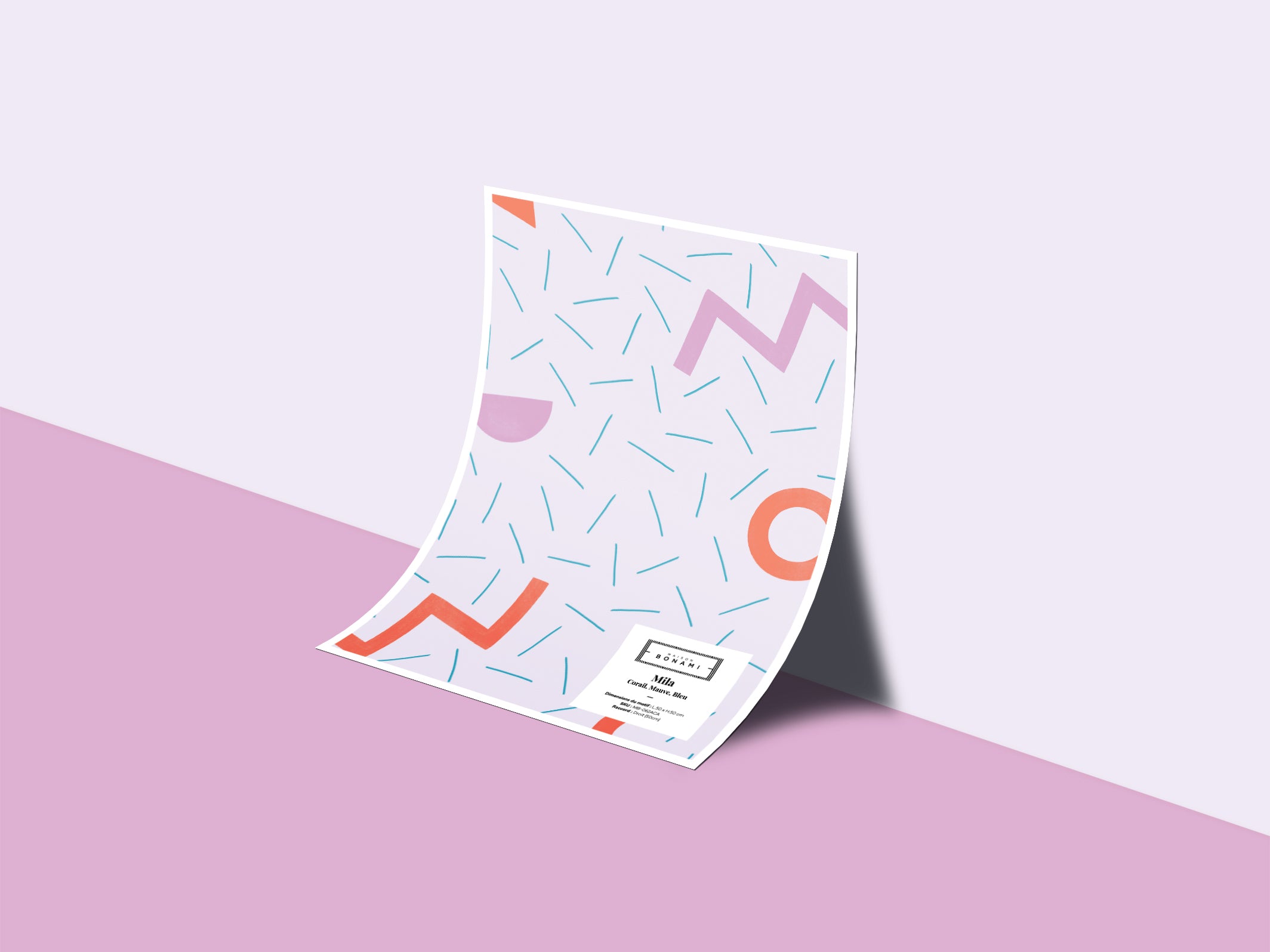 Échantillon papier peint Mila