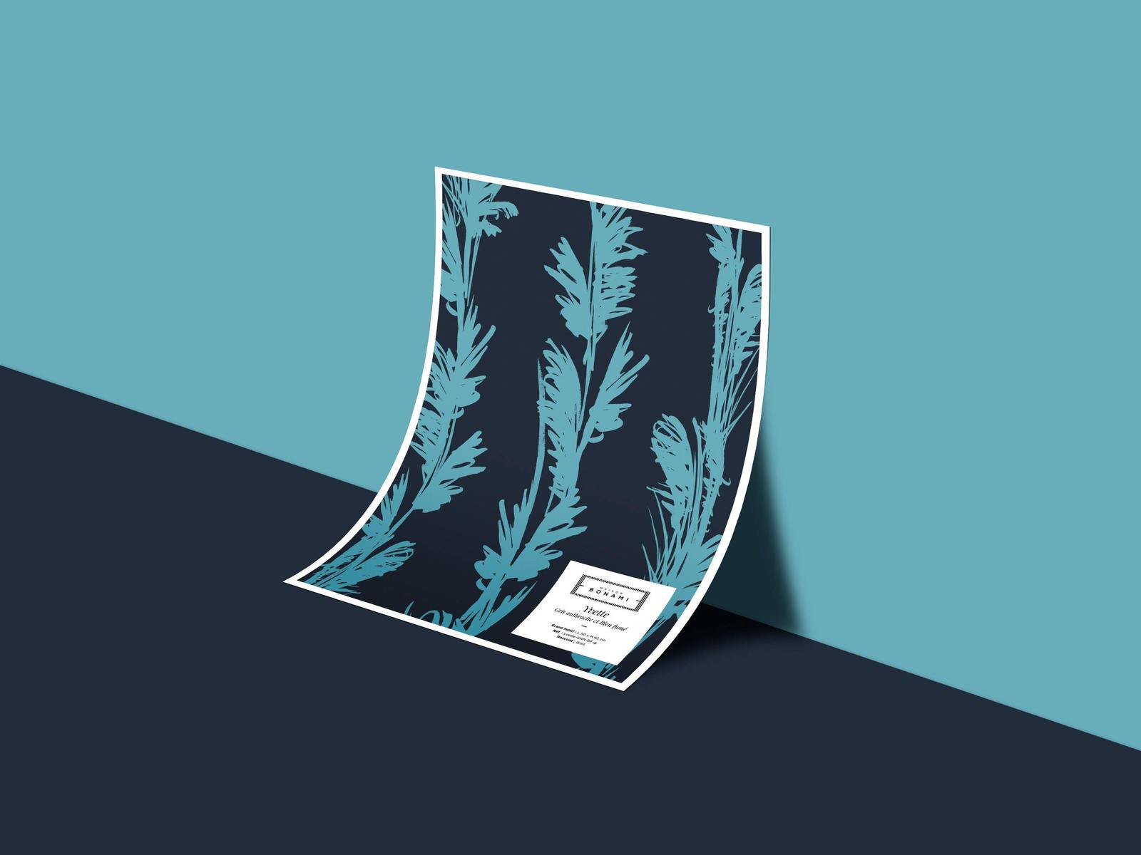 Échantillon papier peint Yvette