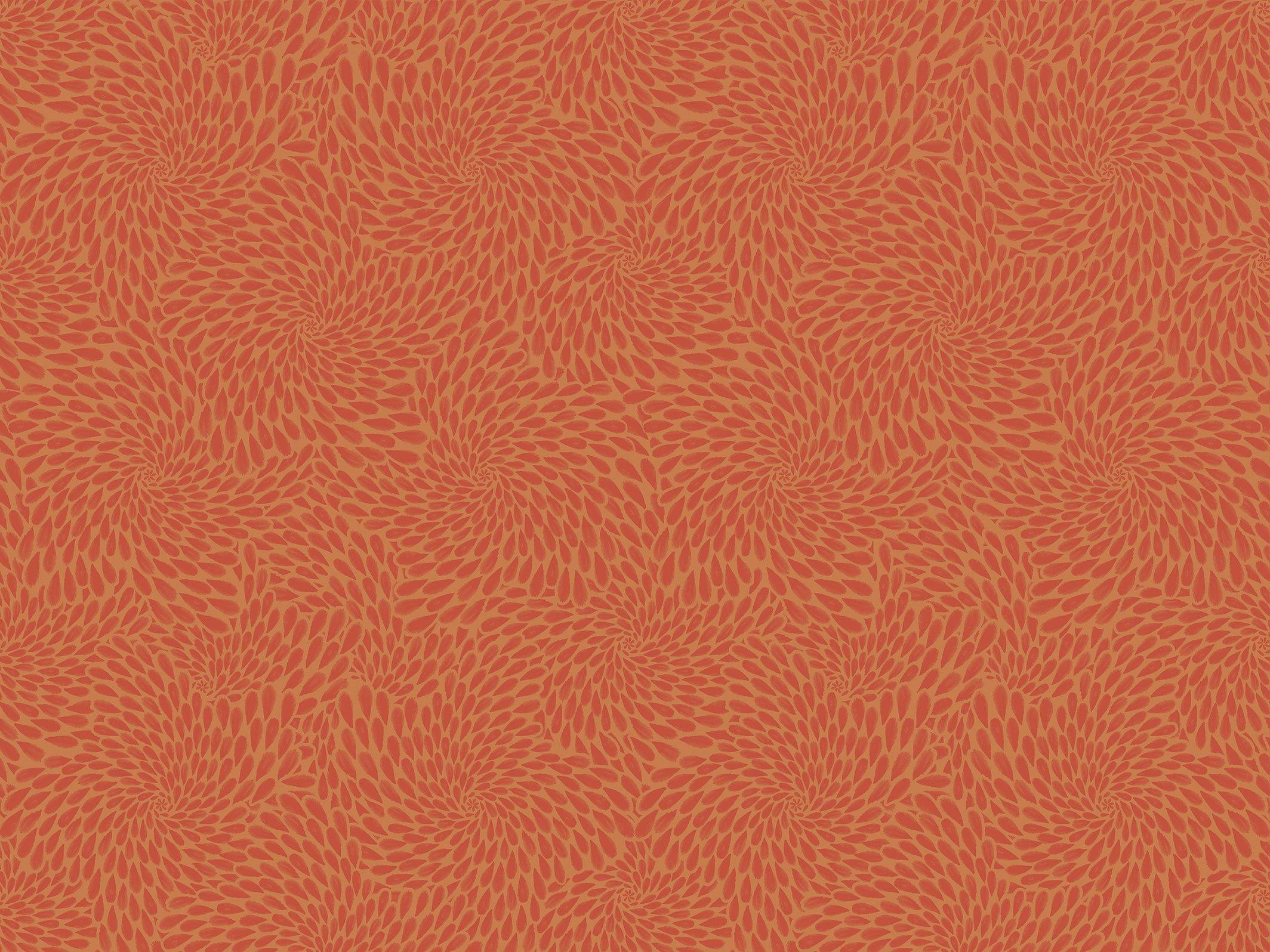 Colette - Marron glacé et Terracotta - grand motif - Maison BONAMI
