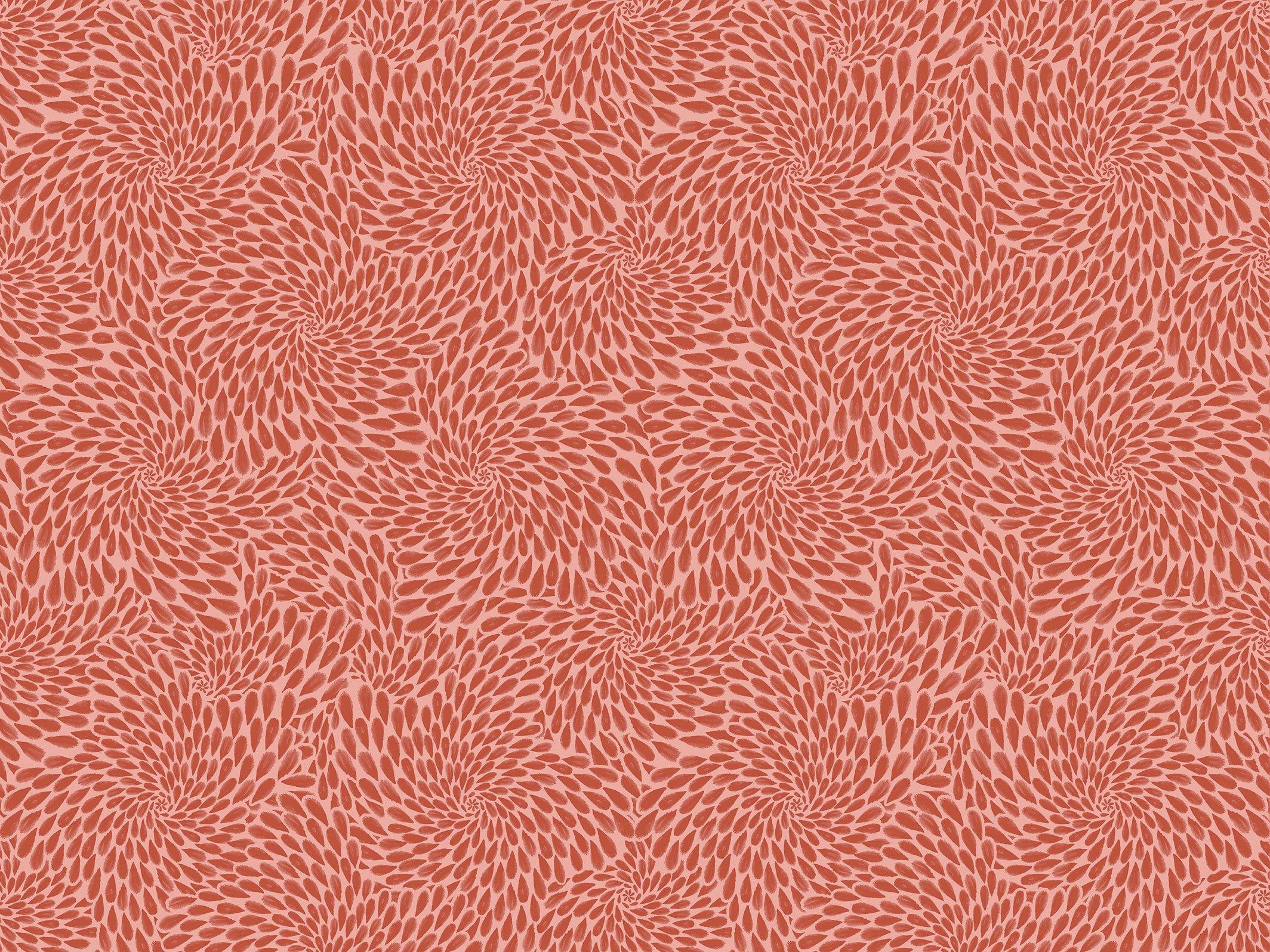 Colette - Vieux rose & Terracotta - grand motif - Maison BONAMI