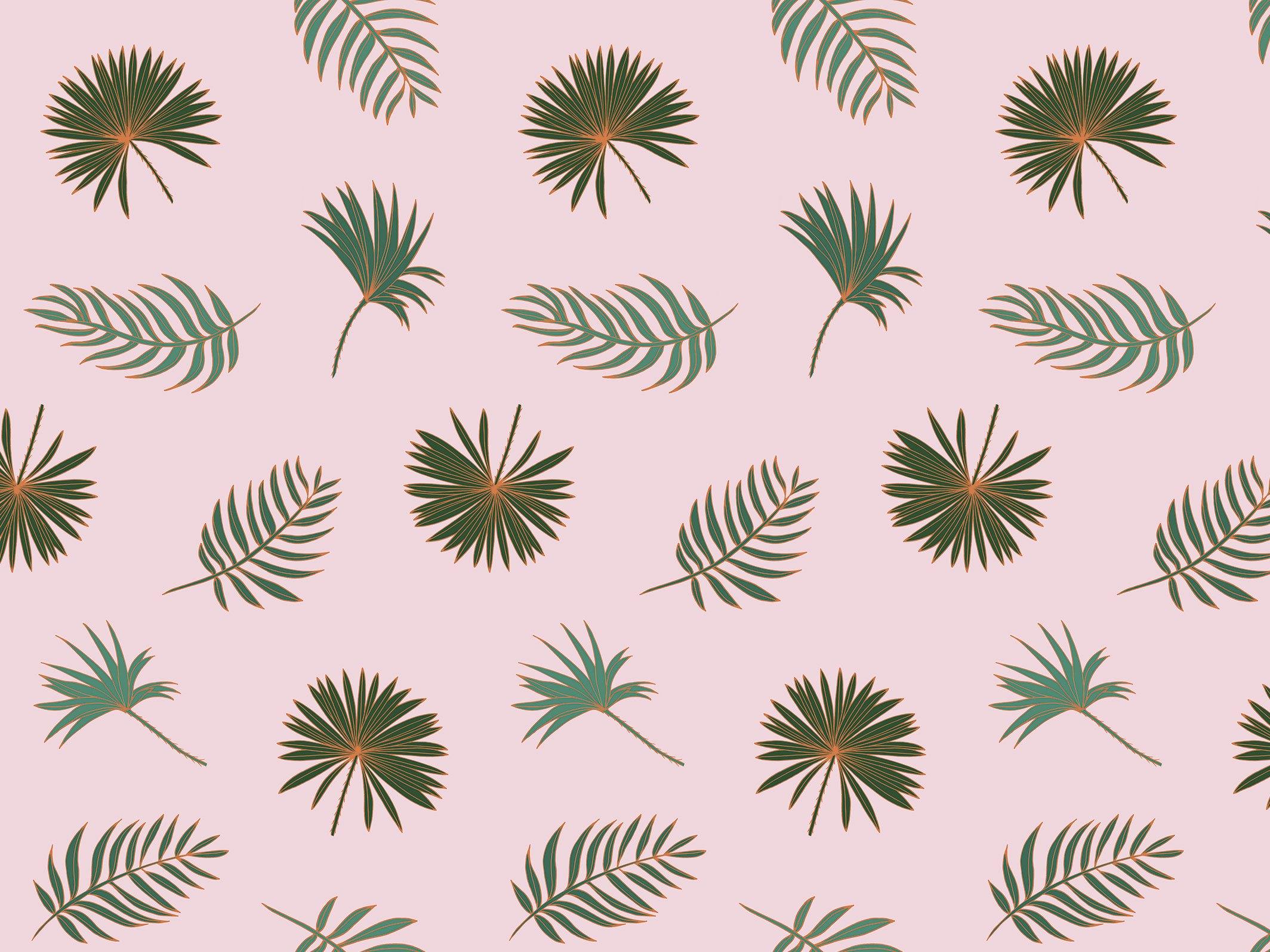 Fletcher - Pink & Green - grand motif - Maison BONAMI