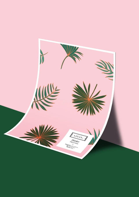 Échantillon papier peint Fletcher - Pink & Green