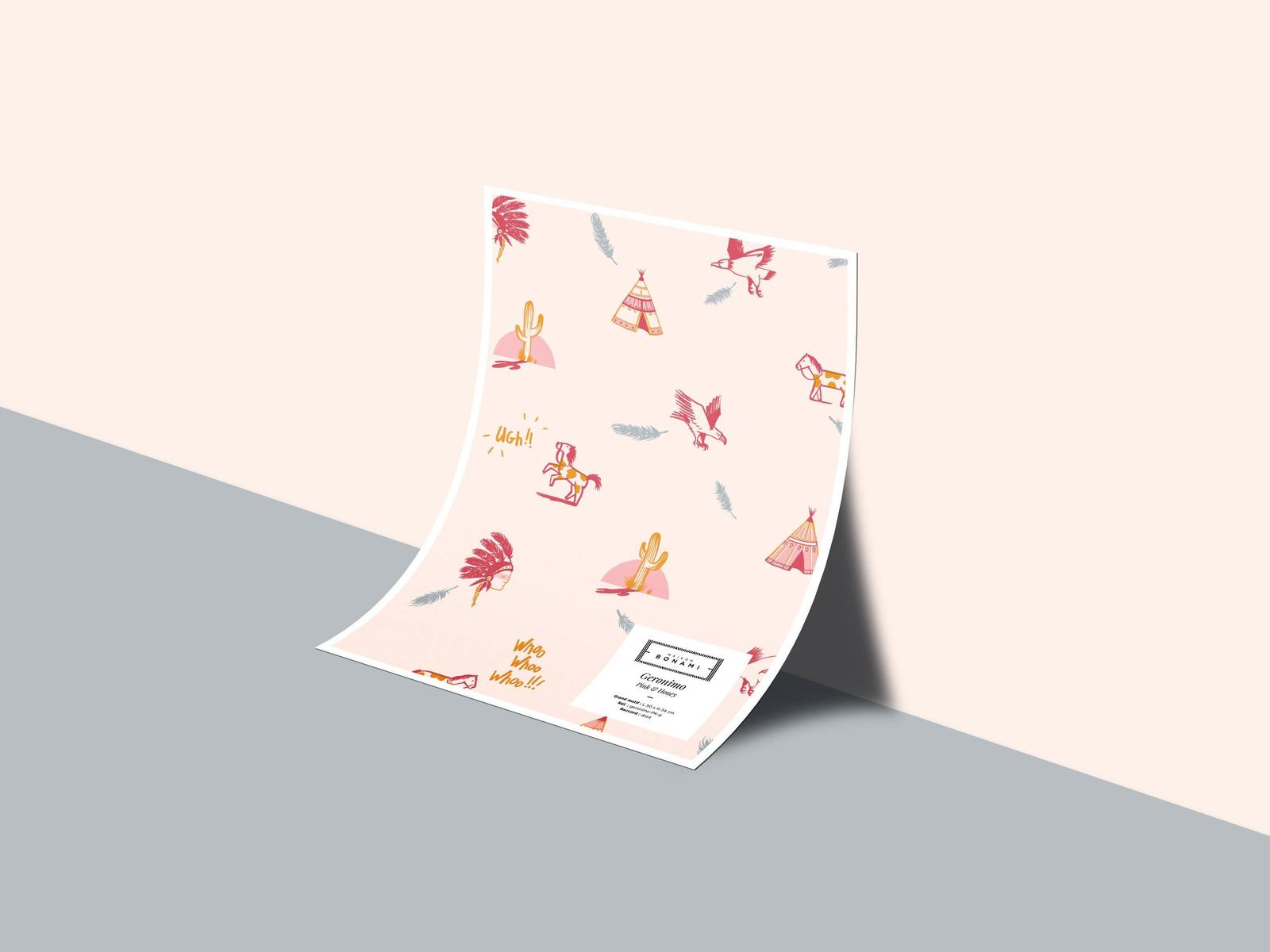 Échantillon papier peint Geronimo