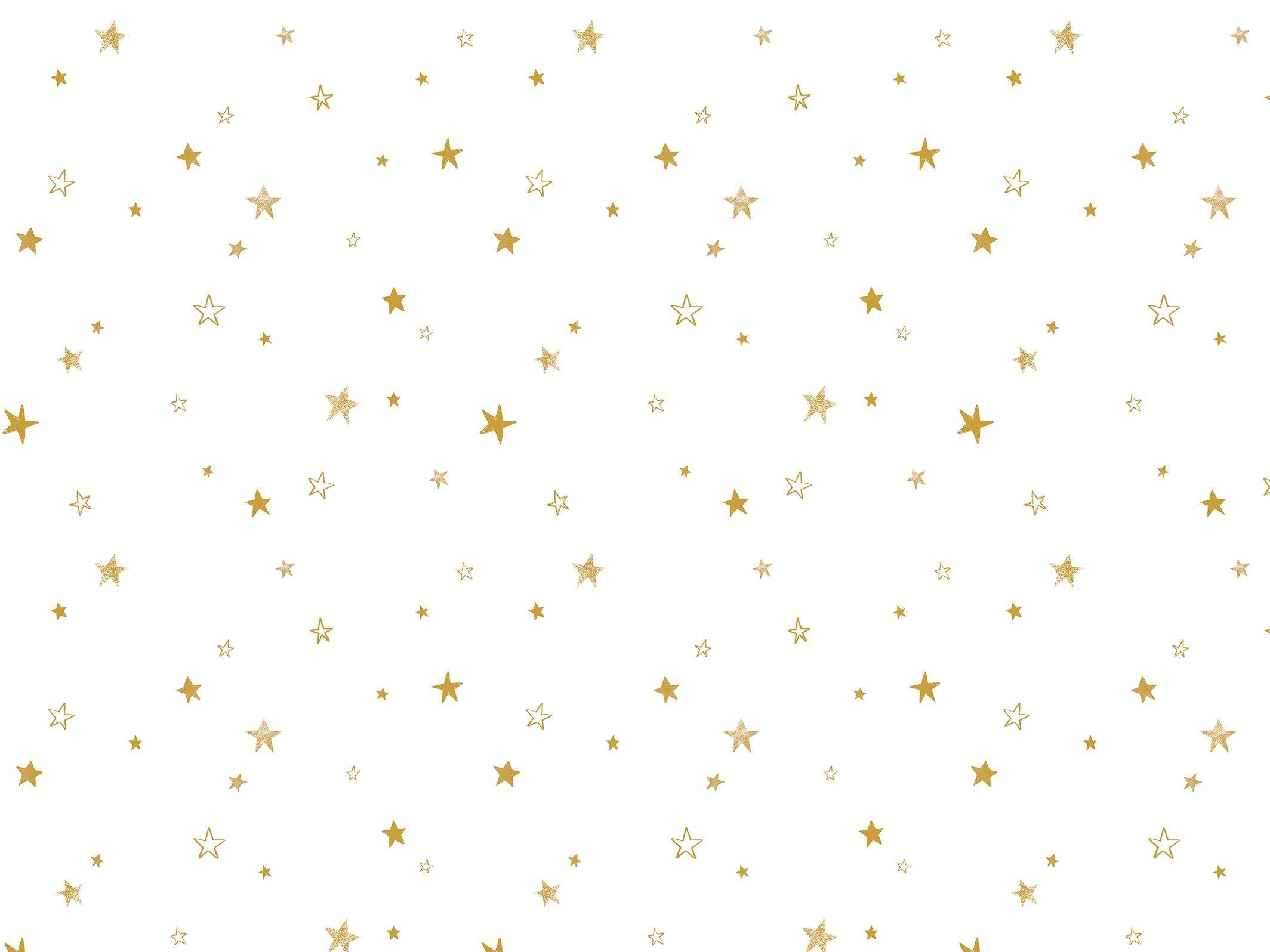 Little stars - White & Gold - grand motif - Maison BONAMI