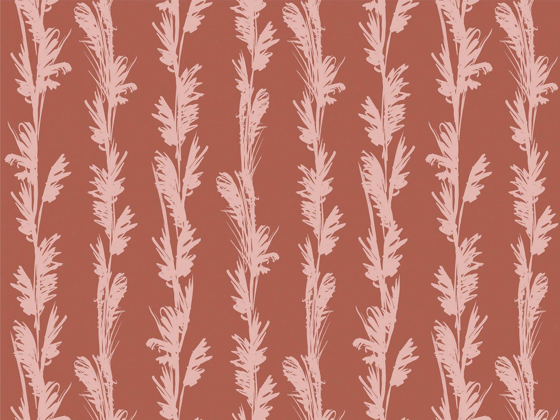 Yvette - Terracotta & Vieux rose - grand motif - Maison BONAMI