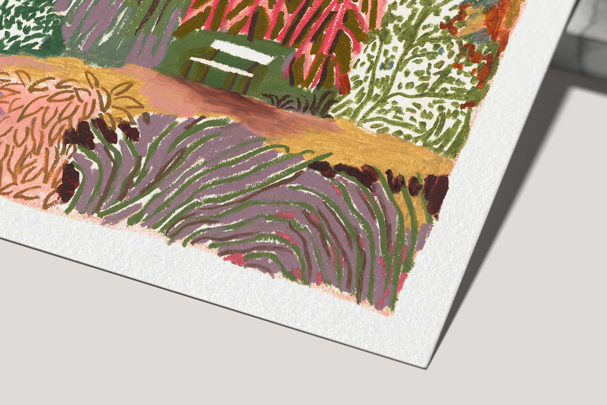 Affiche Jardin Secret - Maison Bonami x Beya Rebaï - zoom sur le papier Beaux Arts