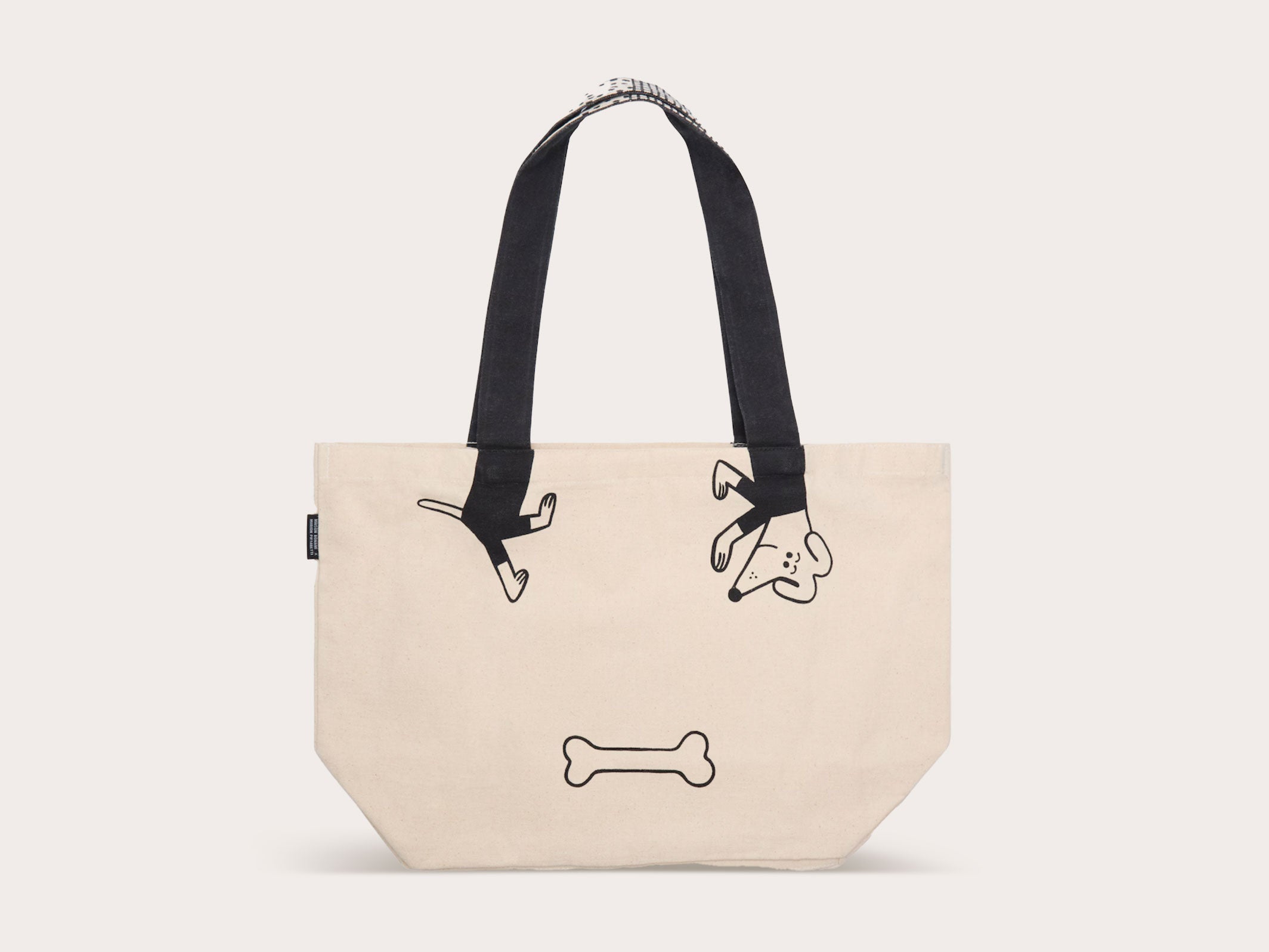 Cabas double poche Woof - face