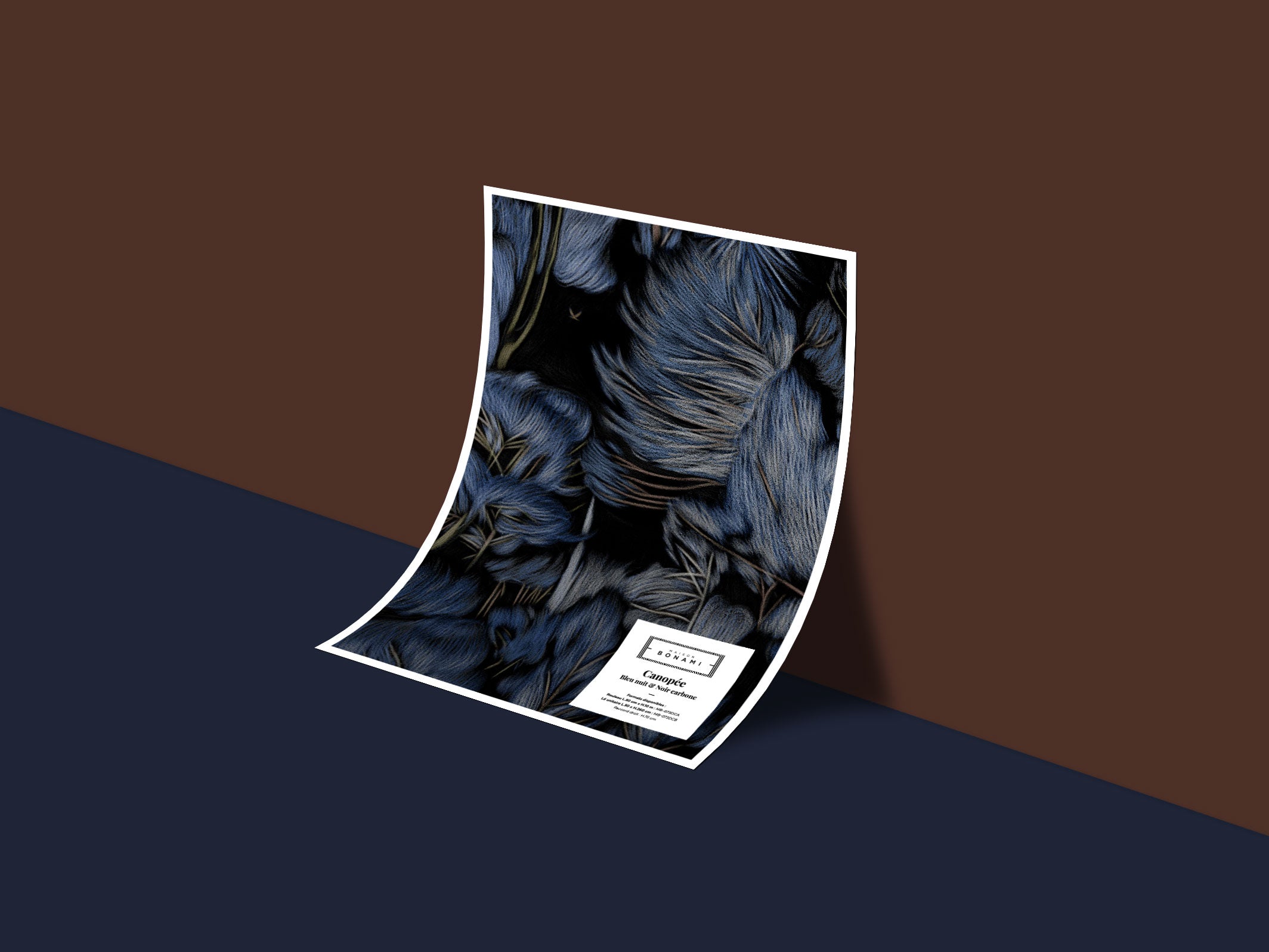 Échantillon papier peint Canopée