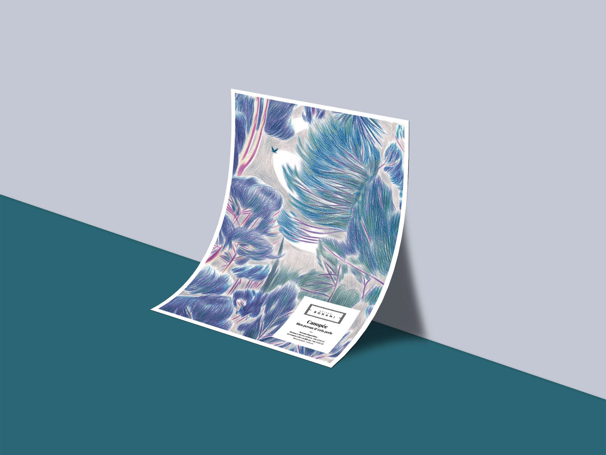 Échantillon papier peint Canopée