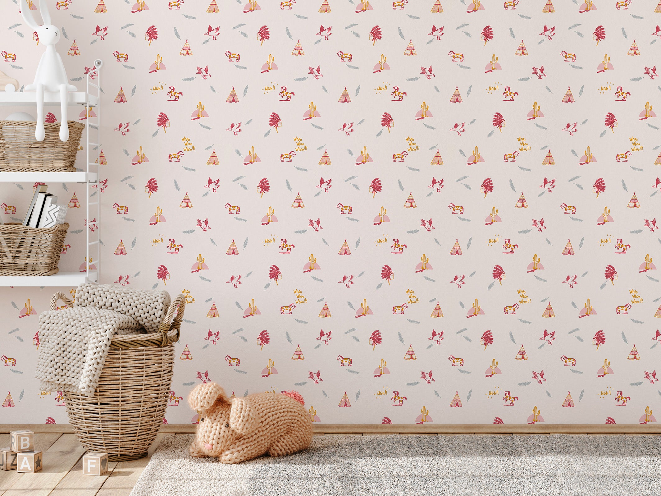 Papier peint enfant - Geronimo - Pink & Honey