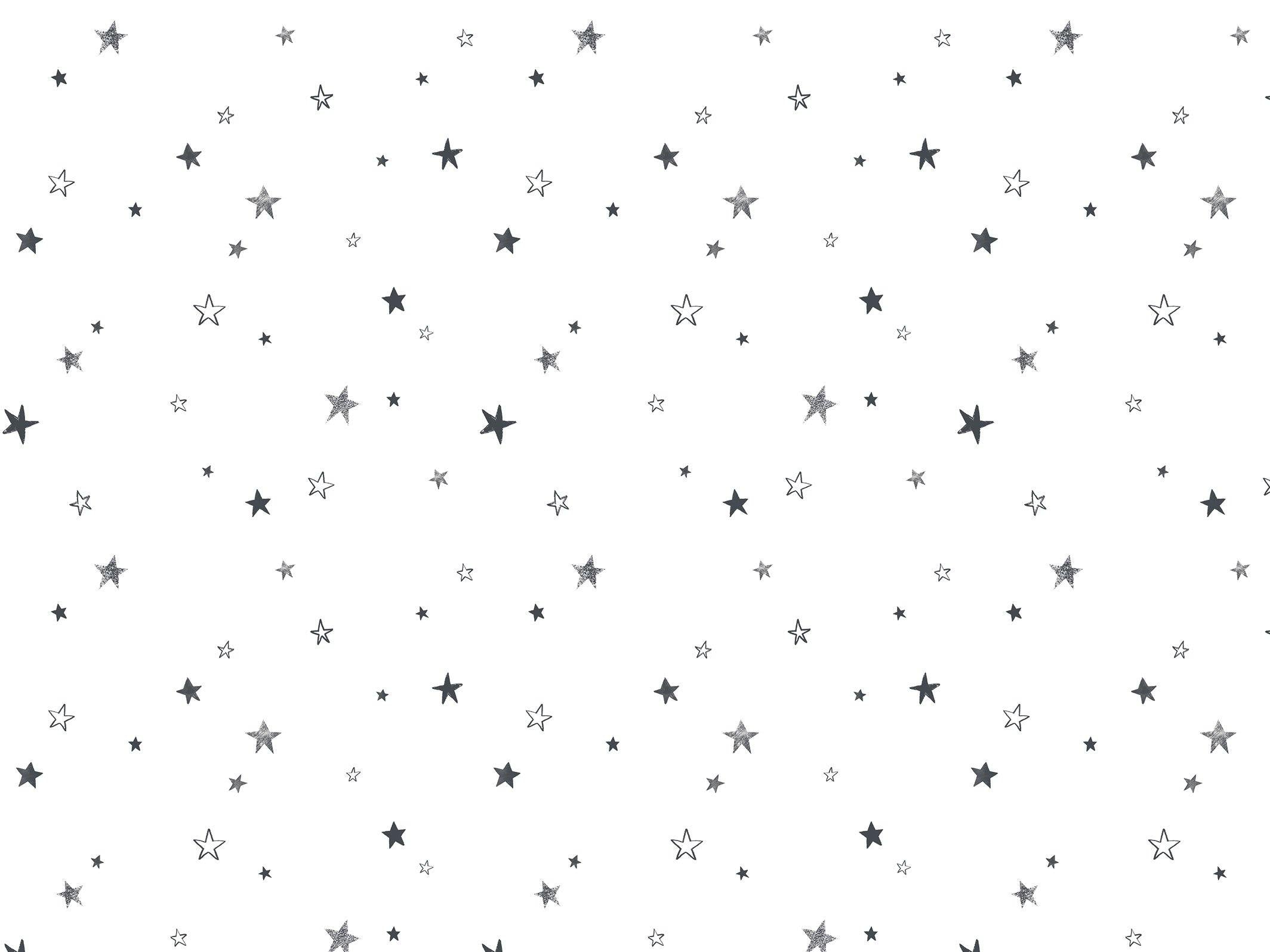 Little stars - Black & White - grand motif - Maison BONAMI