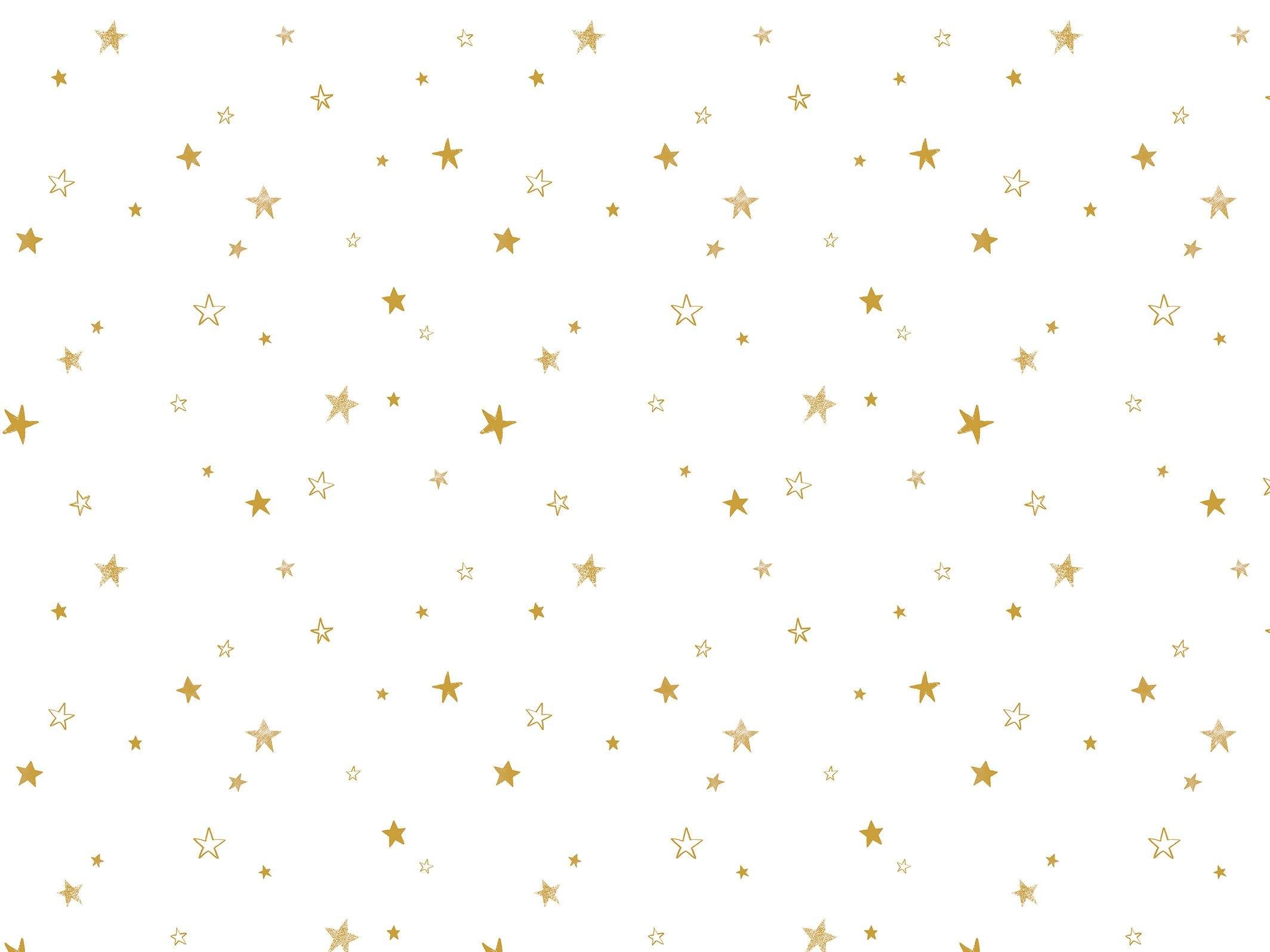 Little stars - White & Gold - grand motif - Maison BONAMI